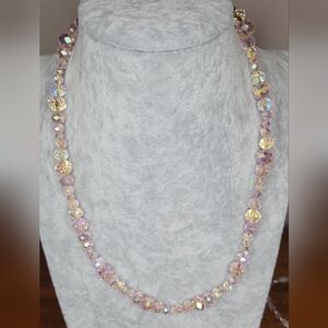 Beautiful Iridescent Pink Necklace
